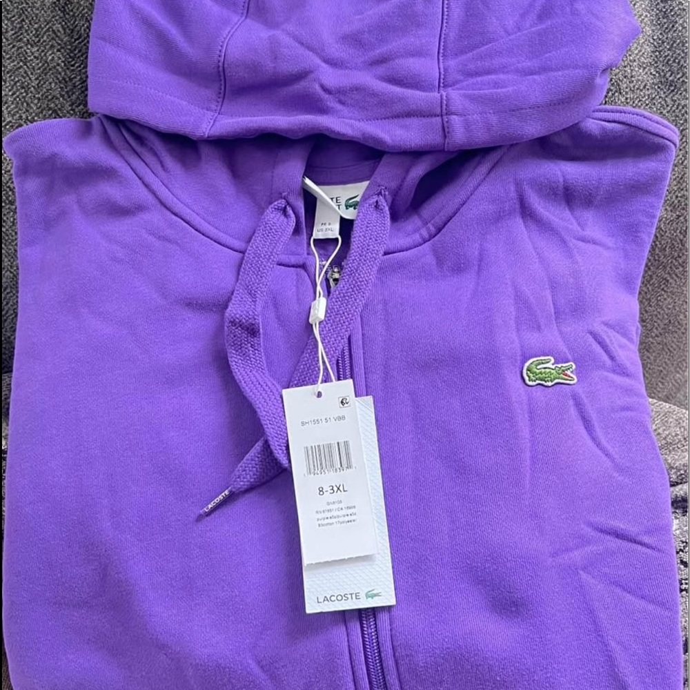 Lacoste Men's SPORT Lightweight Bi-material Hoodie